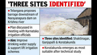 T & K'taka plan for barrage on Krishna