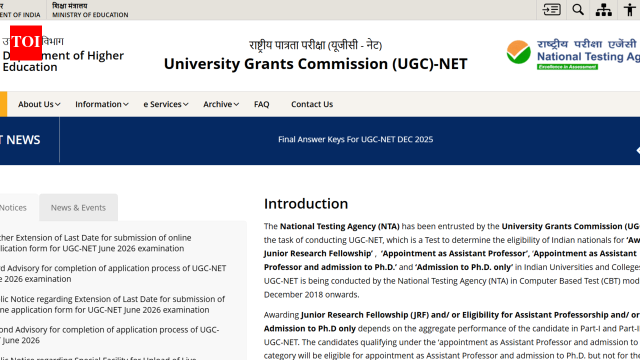 UGC NET June 2026 application correction window opens at ugcnet.nta.nic.in; direct link to edit your form here