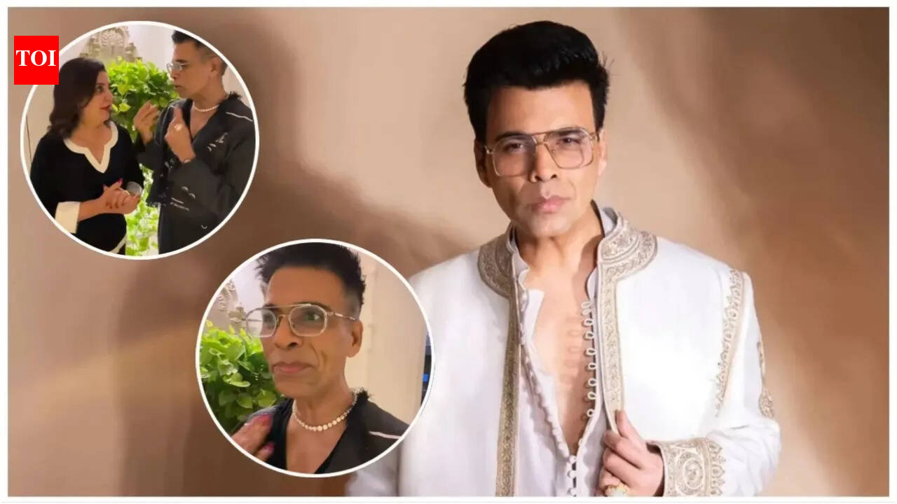 'So cheap diamonds': Farah Khan brutally trolls Karan Johar's glittering 53rd birthday look in hilarious banter - Watch Video