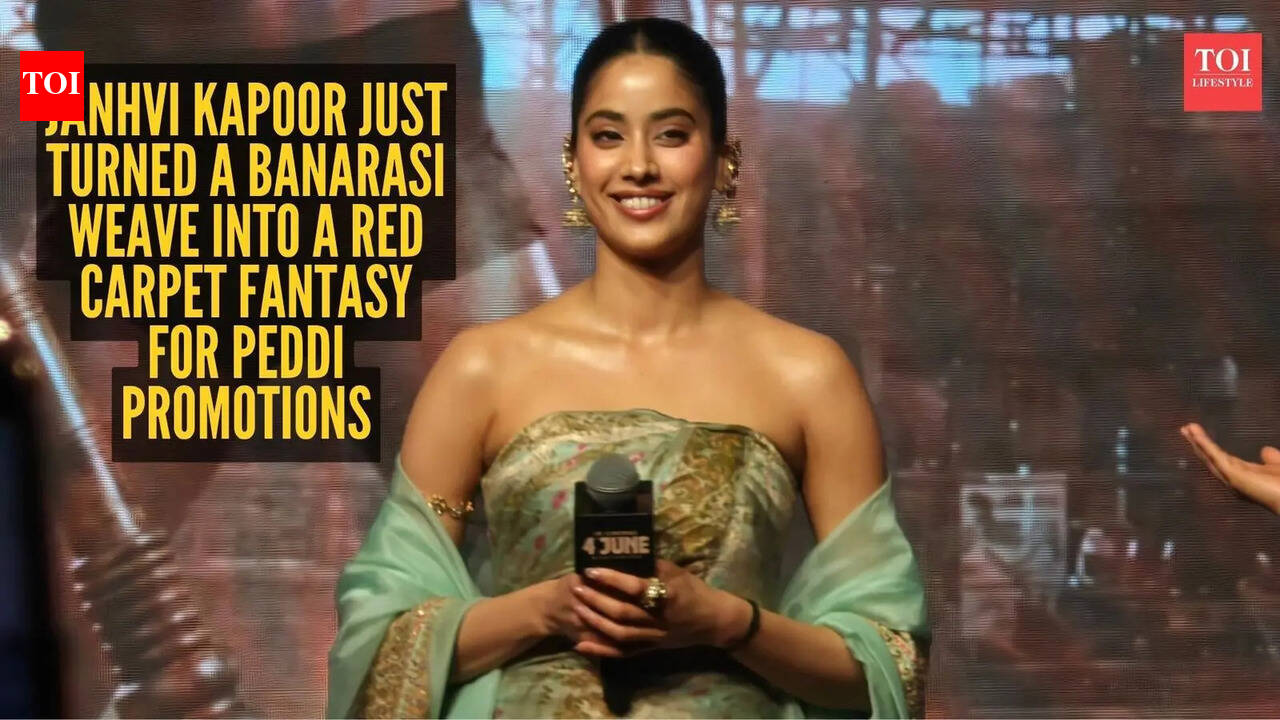 Janhvi Kapoor serves desi princess glam in a reimagined Banarasi gown