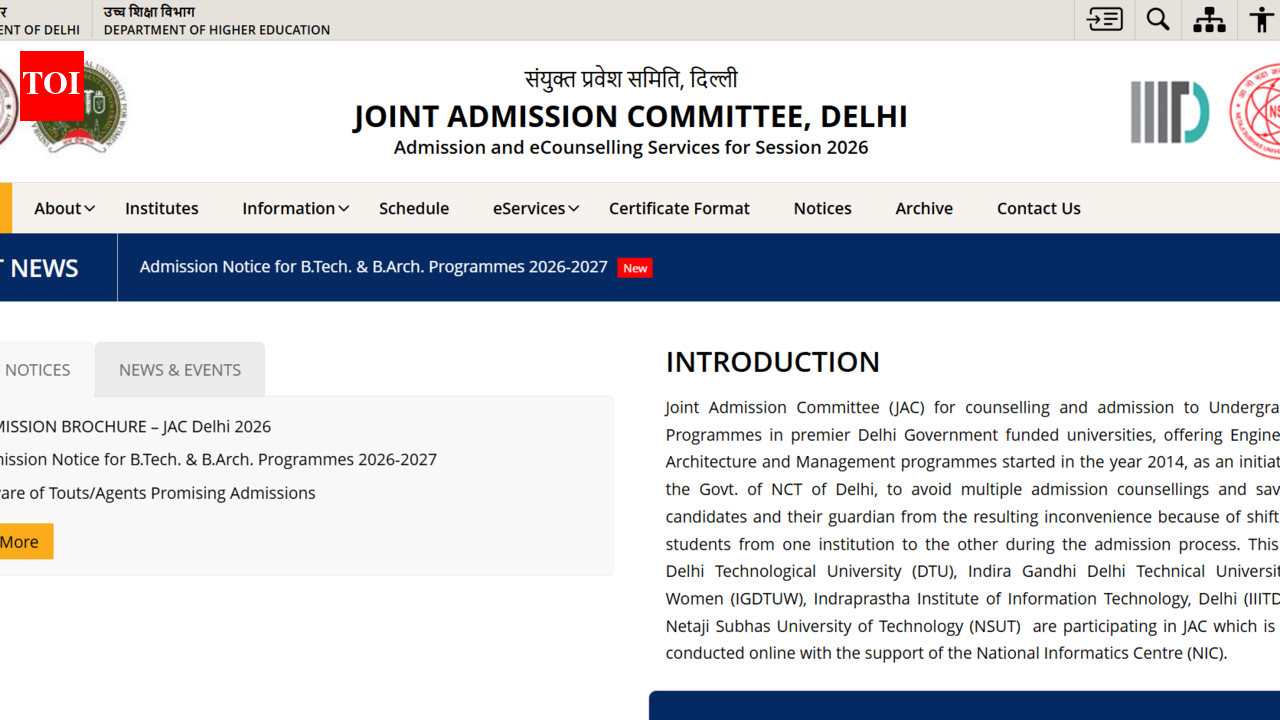 JAC Delhi 2026 counselling registration begins on May 28: Check eligibility criteria