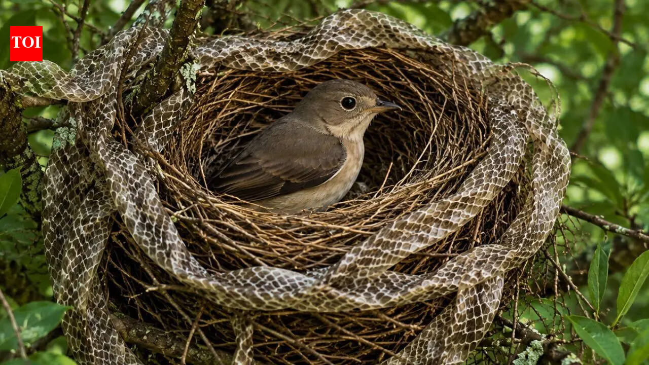 Why birds put snakeskin in their nests and what predators do when they see it