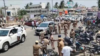 DMK, VCK clash near Perambalur after police denies permission for protests