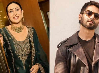 Karisma Kapoor recalls Shahid Kapoor dancing behind her as a background dancer, lauds his journey