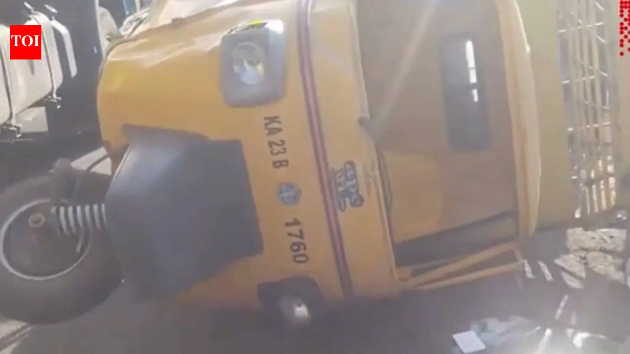 Karnataka road mishap: 3 family members, including infant dead, 1 injured after motorcycle and mini goods rickshaw head-on collision
