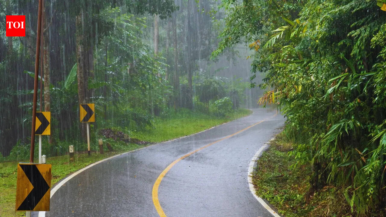 Places that receives highest rainfall in south India during monsoon season