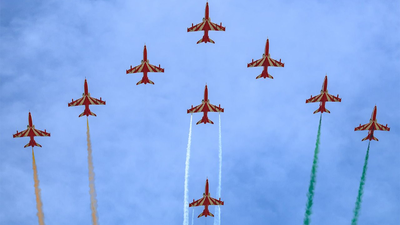  IAF’s Suryakiran team celebrates 30 years of its precision flying