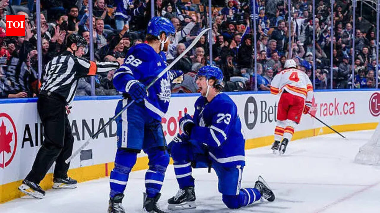 Toronto Maple Leafs stars William Nylander and Matthew Knies react wildly and celebrate shocking 2026 NHL Draft Lottery victory