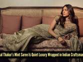 Mrunal Thakur just made mint green the main character of festive fashion this year