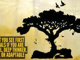 Optical illusion personality test: Lion, gorilla, tree or birds? What you see first reveals if you are logical, deep thinker, bold, or adaptable
