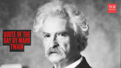 Quote of the day by Mark Twain: “Focus more on your desire than on your...”