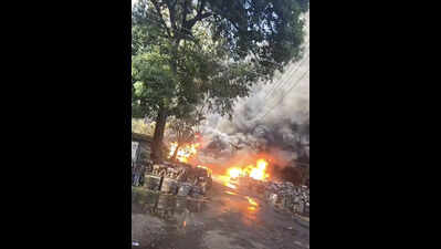 Oil transformers fuel Doraha fire