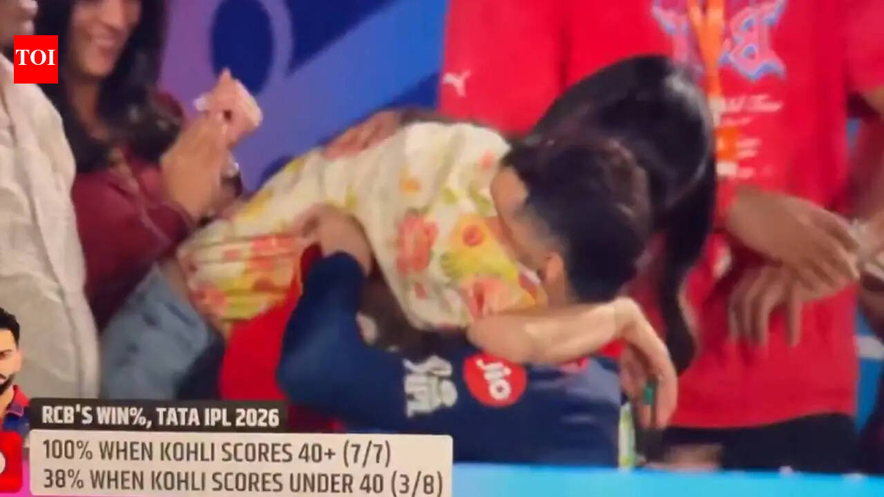 Virat Kohli rushes to hug Anushka Sharma after RCB storm into IPL 2026 final; fans call it ‘pure love’