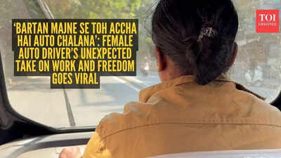 ‘Bartan majne se toh accha hai auto chalana’: Female auto driver’s unexpected take on work and freedom goes viral