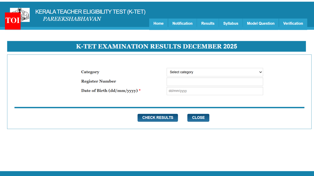 KTET December result 2026 declared at ktet.kerala.gov.in: Direct link to download scorecards here