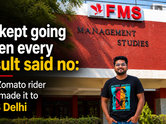 He kept going when every result said no: The Zomato rider who made it to FMS Delhi