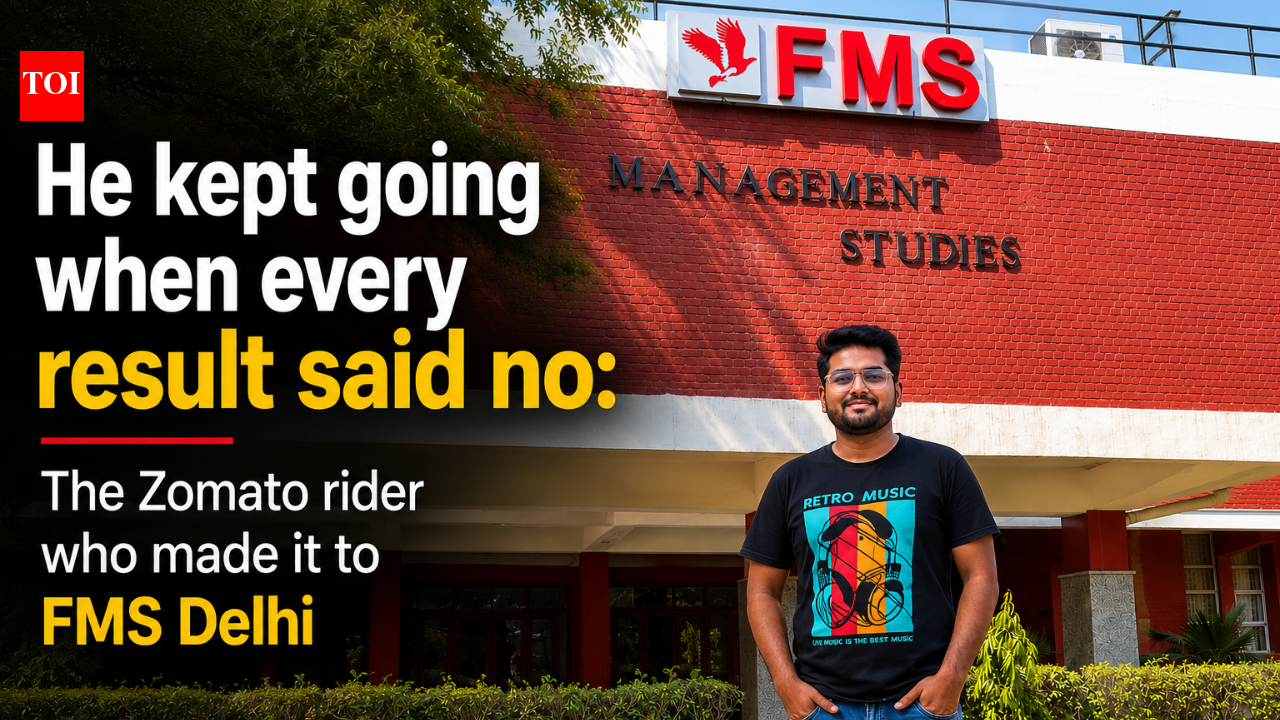 He kept going when every result said no: Zomato rider who made it to FMS Delhi