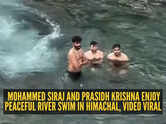No crowds, no chaos: Mohammed Siraj and Prasidh Krishna enjoy peaceful river swim in Himachal, video viral