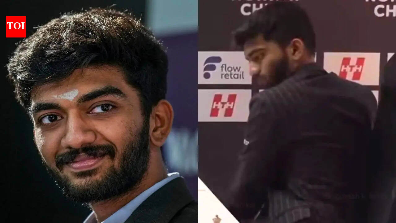 Watch: Gukesh fails to open water bottle at Norway Chess, puts it back