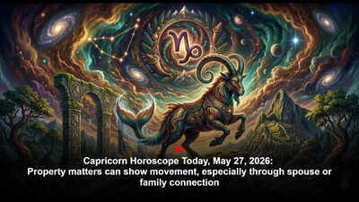 Capricorn Horoscope Today, May 28, 2026: Property matters can show movement, especially through spouse or family connection