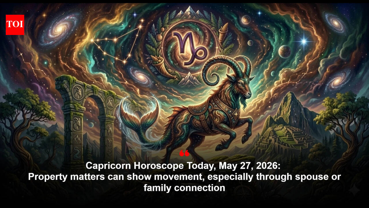 Capricorn Horoscope Today, May 28, 2026: Property matters can show movement, especially through spouse or family connection