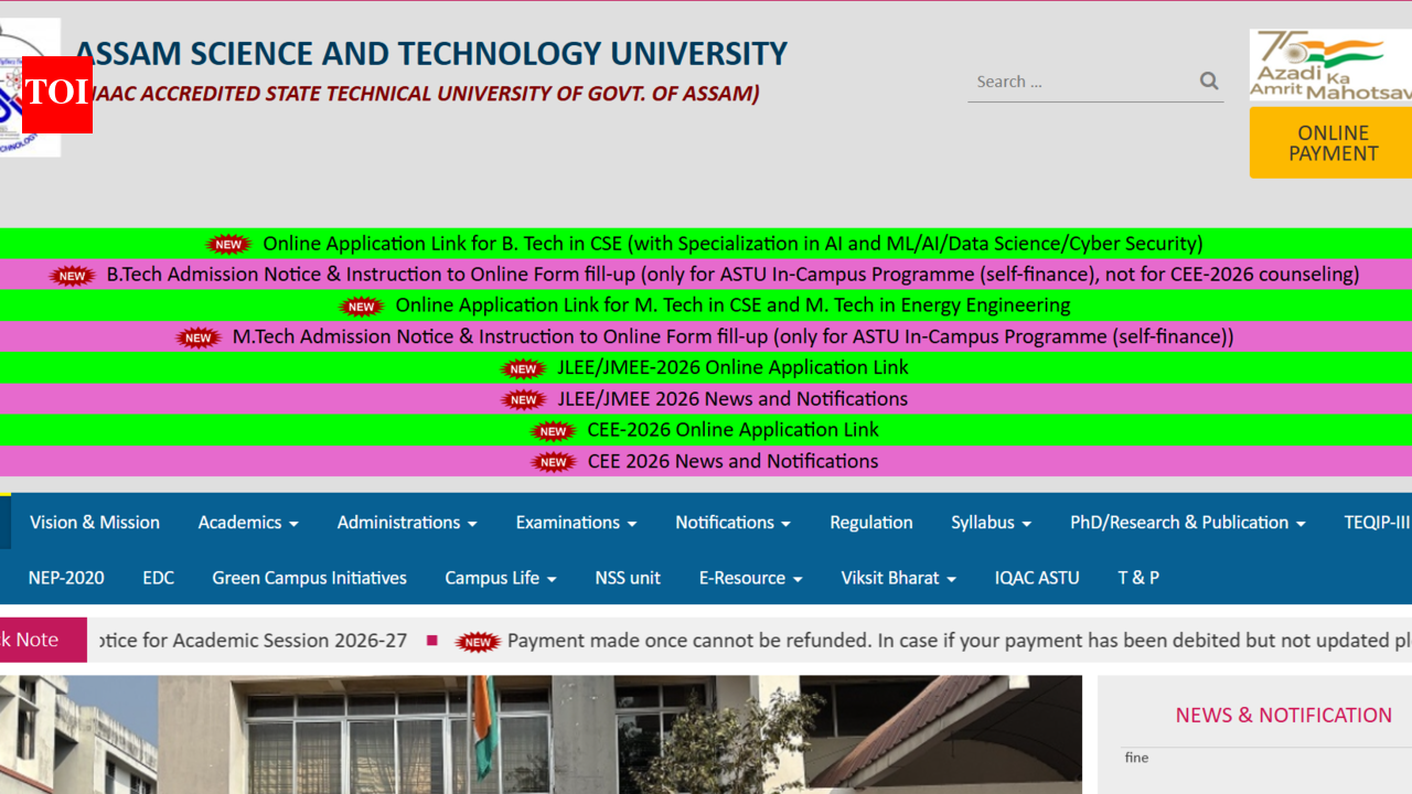Assam CEE admit card 2026 expected to be released soon at astu.ac.in: Check steps to download hall tickets here