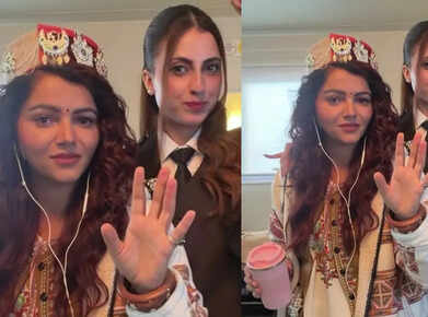 Rubina Dilaik proudly represents Himachali traditional attire in Cape Town ahead of &lsquo;KKK 15&rsquo;
