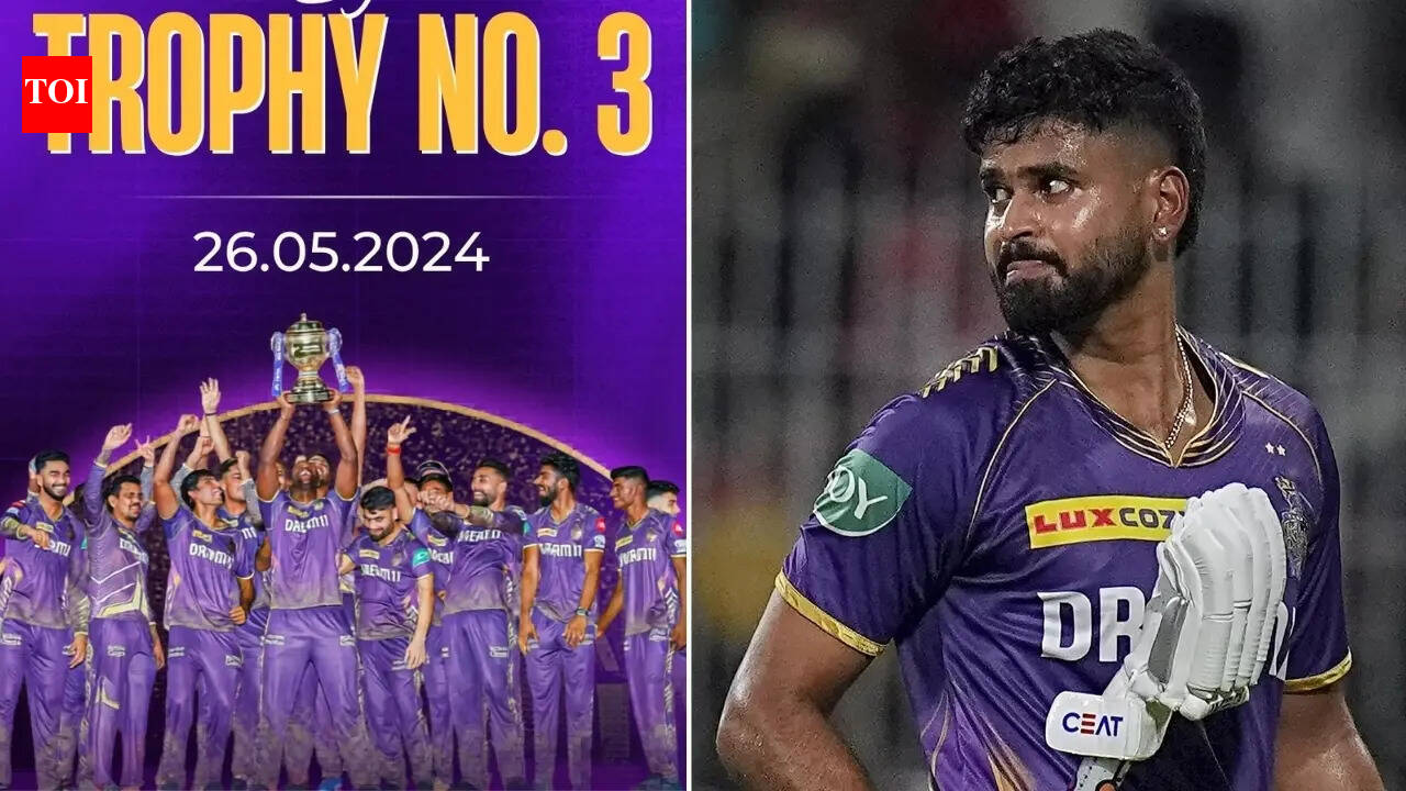 'Itna mat gir jao': No Shreyas Iyer in KKR's IPL 2024 title celebration post; fans blast franchise