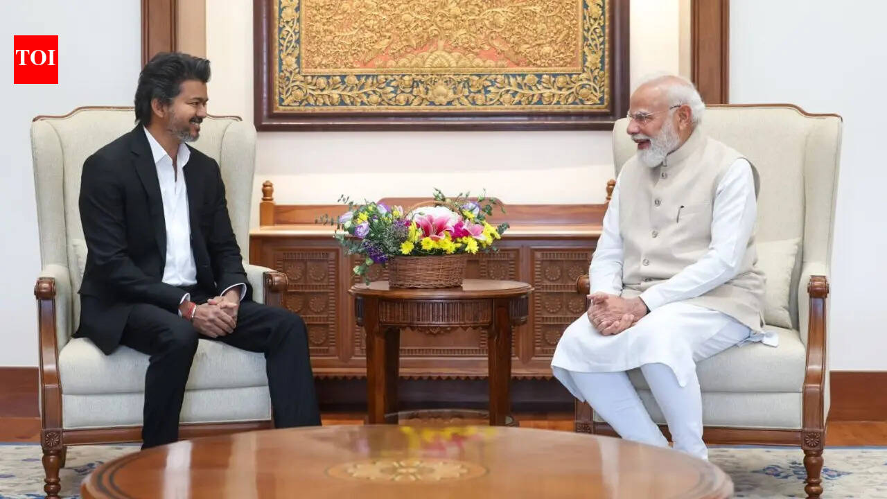 Mekedatu dam &amp; Tamil Nadu anthem: What Vijay discussed with PM Modi in 1st meeting as CM