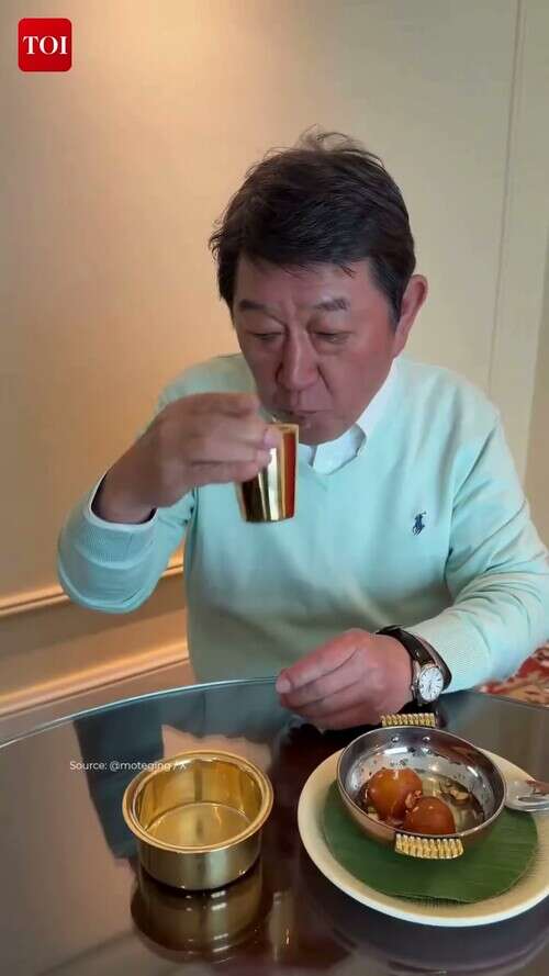 Japanese Foreign Minister Ends India Visit on a Sweet Note