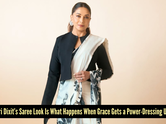 Madhuri's saree look is giving elegant villain energy