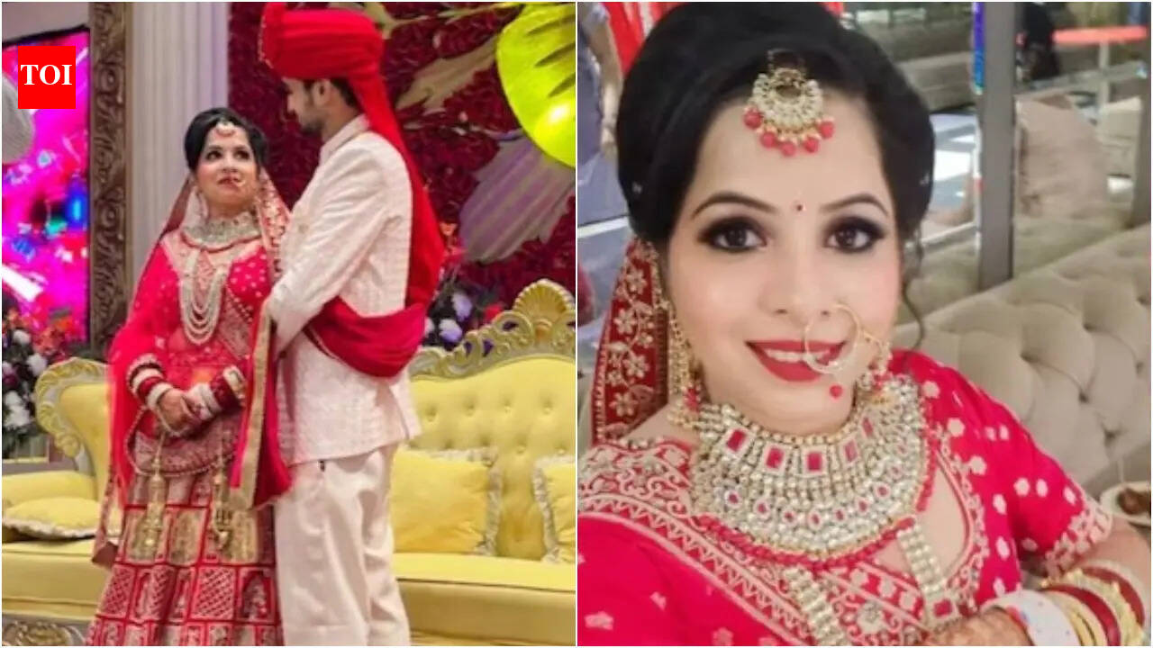 'Selfie Maine Leli Aaj' fame Dhinchak Pooja sparks wedding rumours after sharing bridal photos with a groom