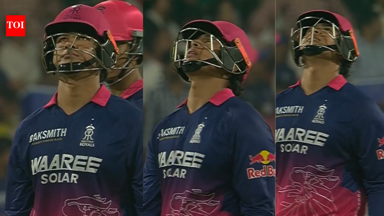Tears in Vaibhav Sooryavanshi’s eyes after nearly missing fastest IPL century - Watch