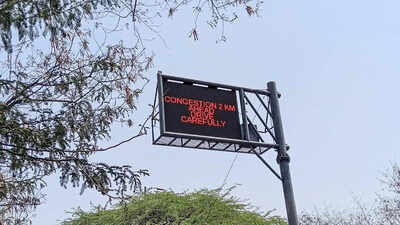 Traffic police upgrades variable message sign boards  for real-time traffic alerts