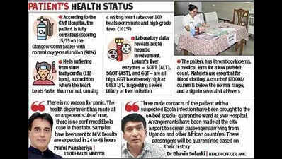 Congo bizman quarantined as suspected Ebola case in Guj, three contacts isolated