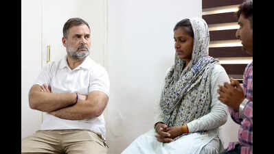 Rahul Gandhi meets kin of NEET aspirant who died by suicide after exam cancellation