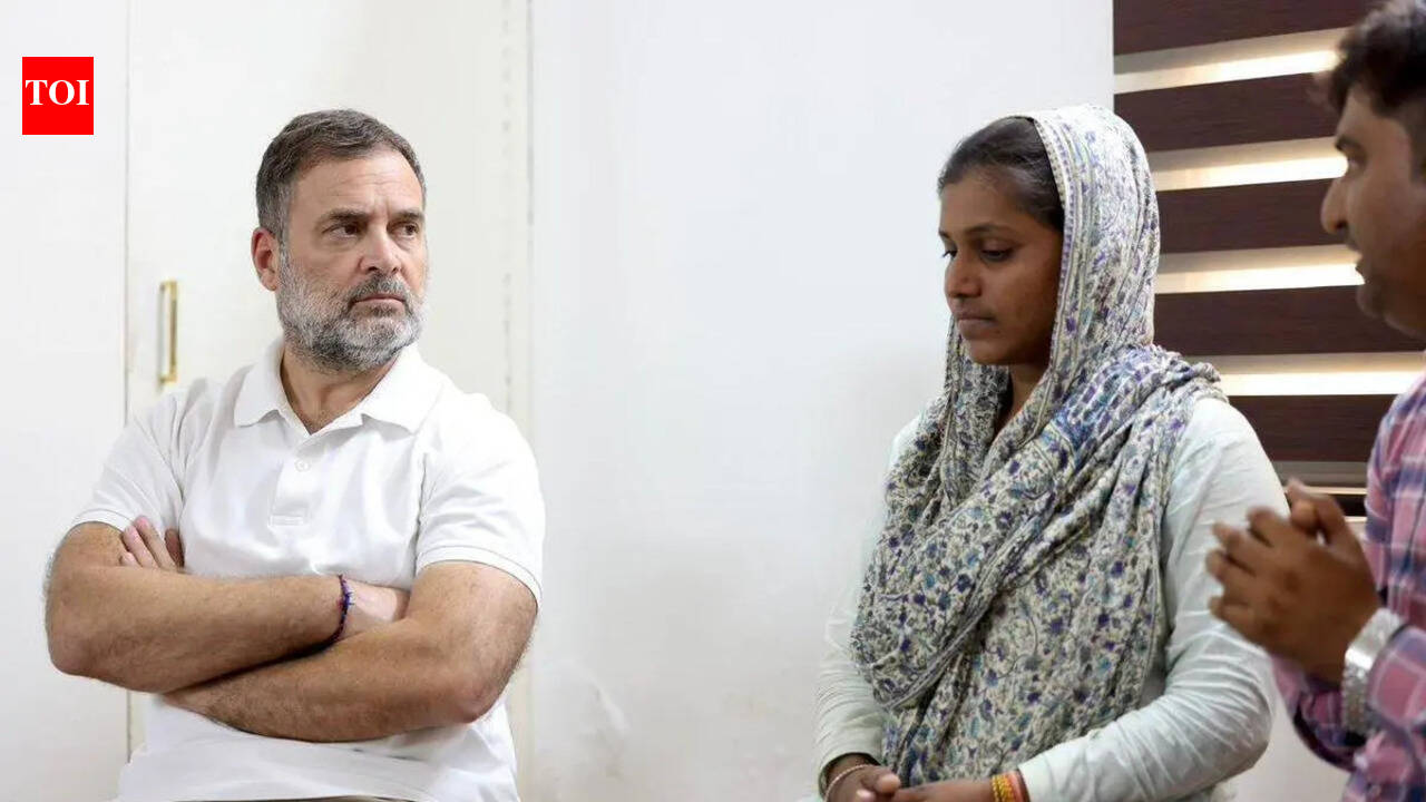 Rahul Gandhi meets kin of NEET aspirant who died by suicide after exam cancellation