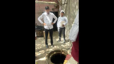Illegal borewell sealed on Old Delhi Road