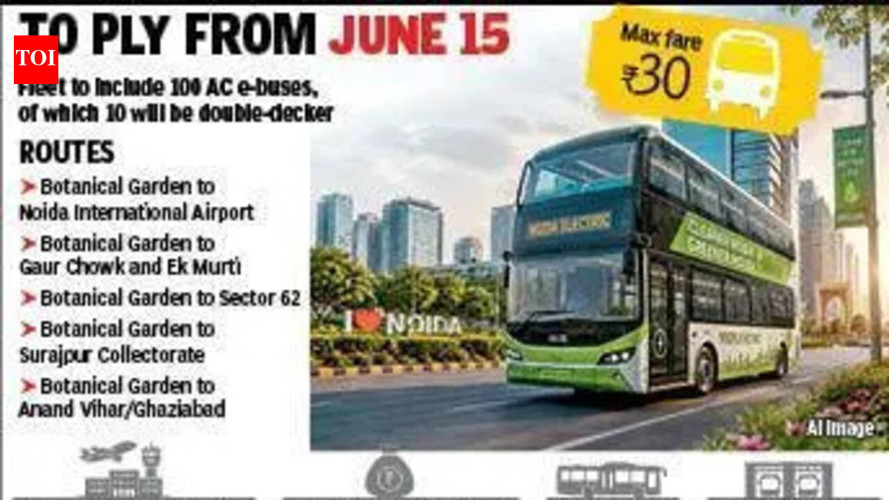 City bus service to be launched on June 15, same day as first flight from Noida International Airport