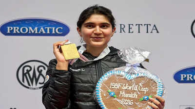 ISSF World Cup: Esha Singh wins 25m pistol gold with double world records