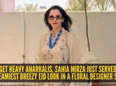 Forget heavy anarkalis, Sania Mirza just served the dreamiest breezy Eid look in a Pakistani designer suit