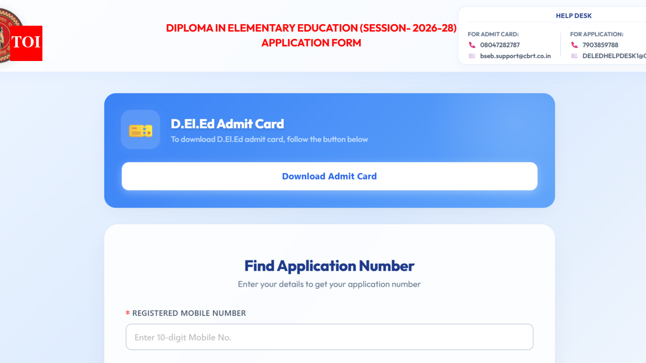 Bihar DElEd admit card 2026 released at bsebdeled.com: Direct link to download hall tickets here