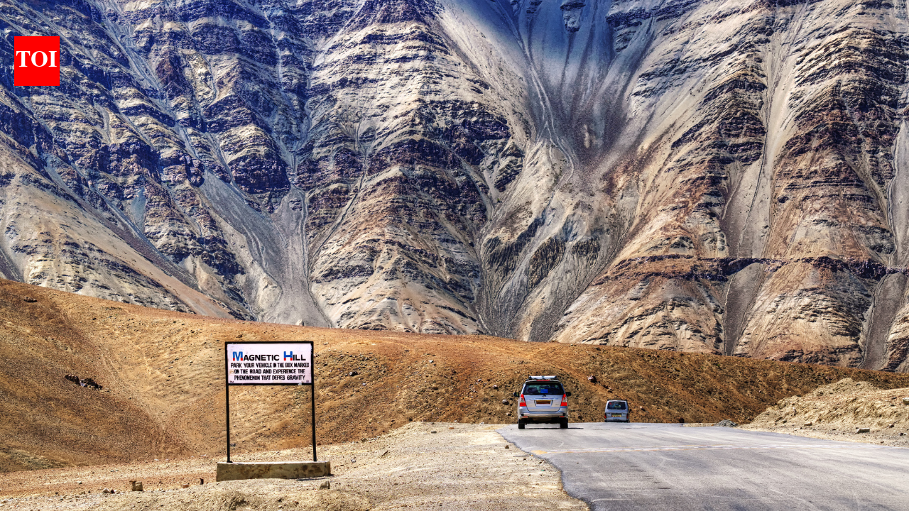 The Magnetic Hill mystery: Why vehicles appear to move uphill on this road in Ladakh