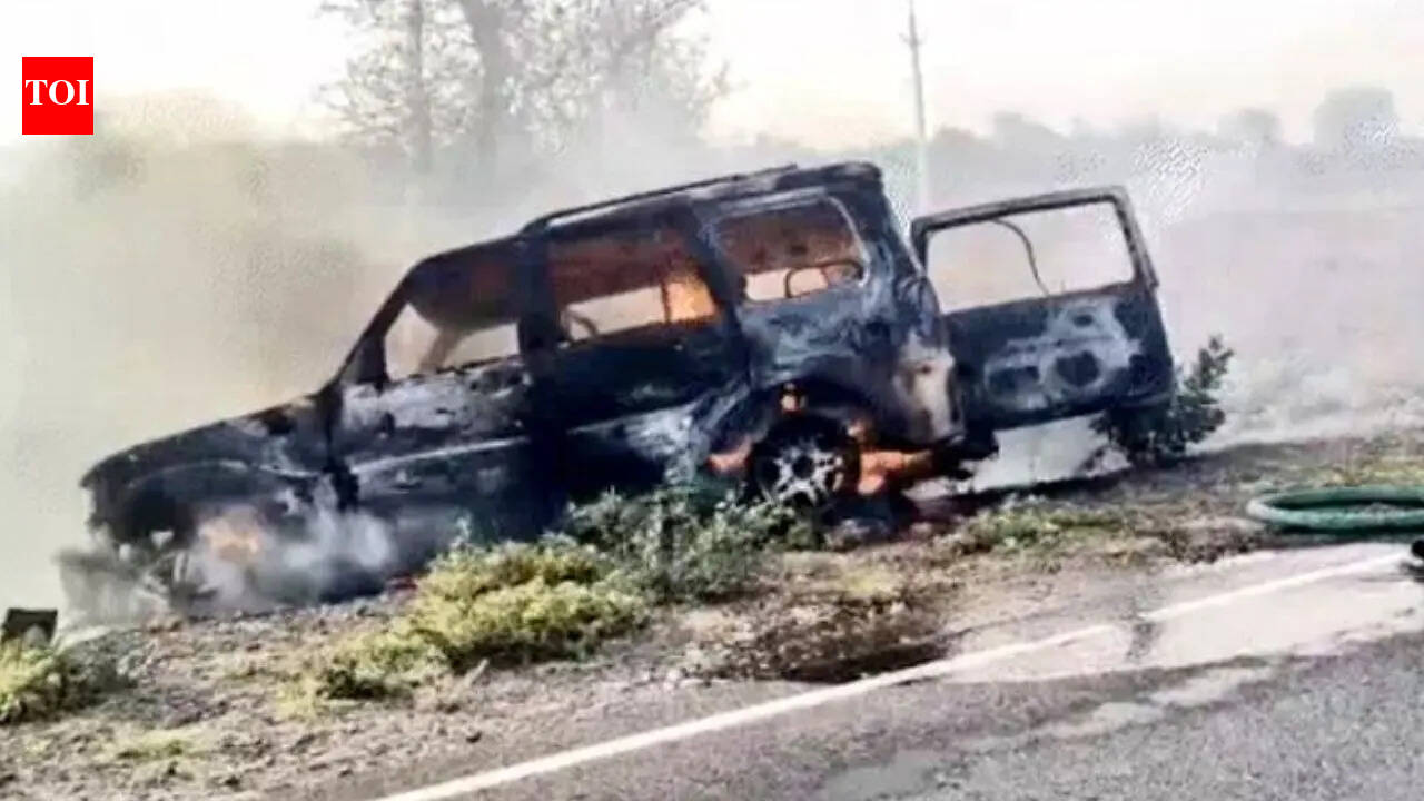 4 of family, including former sarpanch, burnt alive inside vehicle in Ajmer; murder suspected