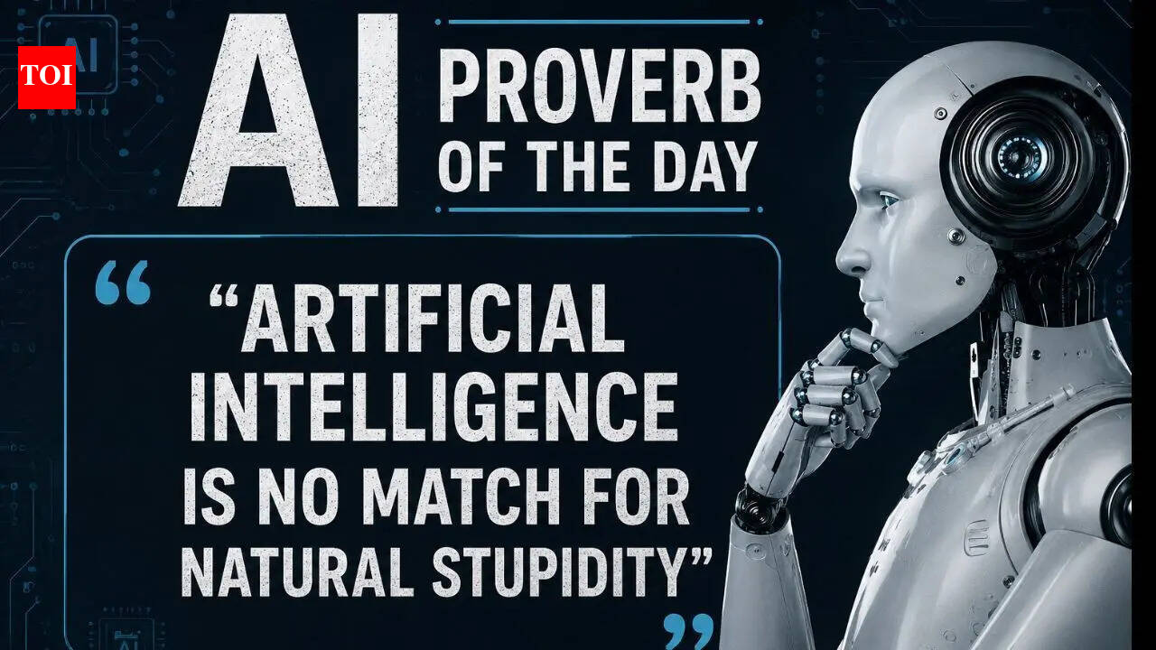 AI proverb of the day: “Artificial intelligence is no match for natural stupidity” — life lessons on human behaviour, overconfidence, technology, bad decisions, and why machines still cannot outsmart poor judgment