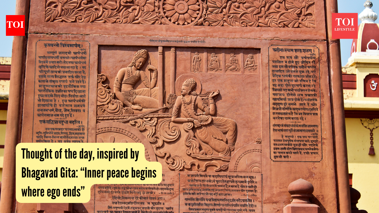 Thought of the day, inspired by Bhagavad Gita: “Inner peace begins where ego ends” Thought of the day, inspired by Bhagavad Gita: “Inner peace begins where ego ends”