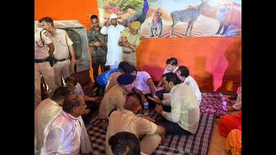 Bhairana Dham protest suspended after talks with govt