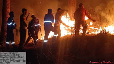 Wildfires rage across U’khand; 447 fires recorded this season so far