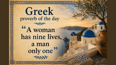 Greek proverb of the day: “A woman has nine lives, a man only one” — why resilience often looks different for women and men