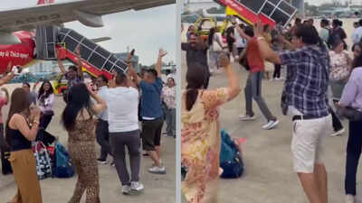  Row over Indian tourists doing Garba on Vietnam airport tarmac in viral video
